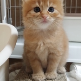 もこもこ茶トラ　8/9に産まれました