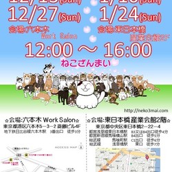 新年1発目♪ねこざんまい譲渡会！1月10日(日)12時スタート！