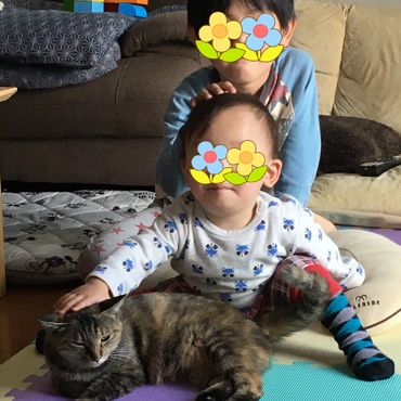 子供達。まだ暮らし始め1ヶ月ほどだが、そうは見えない。