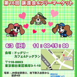 キャバリアレスキュー隊東京　第16回　譲渡会＆フリ-マーケット
