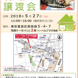 5月27日(日)第33回★ミャオ!ねこのおうち譲渡会★池袋会場