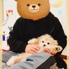 旦那の膝で、リラックス〜