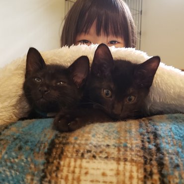 娘に捕まってる！の図❤