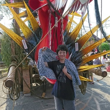 今日から大蛇祭り！みんな元気になれるように！噛ませして貰ったよぉ～♪ 