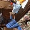 ちいちゃい頃に父ちゃんに拾われたからか、父ちゃんになついている。