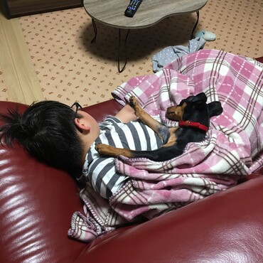 息子と仲良し♡