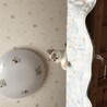2段ベッドの上から見下ろすのが好きな白丸