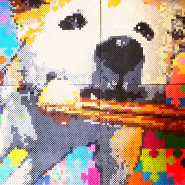 アイロンビーズで作りました。根気ならお手の物♪