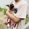 外に出てにっこり