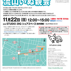 11月22日ちばわん『流山いぬ親会』開催のご案内