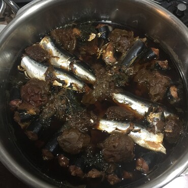 ちび春の快気祝いはイワシ40尾の梅煮！皆様ありがとうゴニャイマスタ♡
