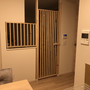 キッチン侵入防止柵