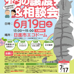 日進市にて譲渡会開催