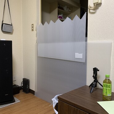 僕が外出する時にドアがないので閉めて行きます。