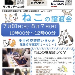 ねこの譲渡会@尾張旭市