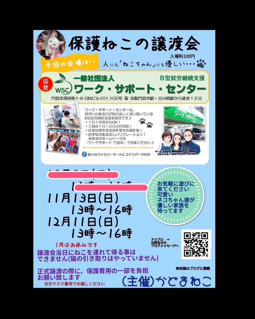 保護ねこの譲渡会」（かどまねこのイベント #16940） :: ペットのおうち【里親決定30万頭！】