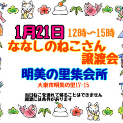 ななしのねこさん譲渡会