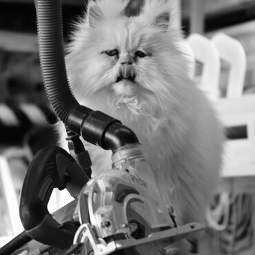 実家の工場にて