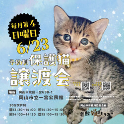 保護猫譲渡会（予約制）