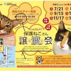 にゃんクルー保護猫さん譲渡会