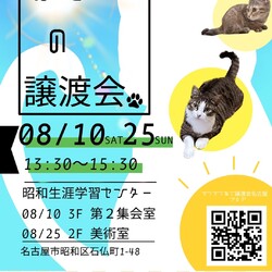 猫の譲渡会　in　名古屋市昭和生涯学習センター サムネイル1