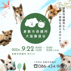 倉敷市保健所　収容犬猫譲渡会