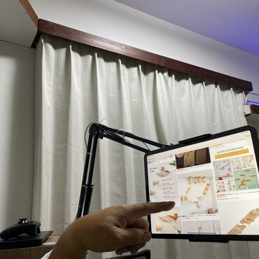 次なる設備のやり方をタブレット観ながら盗み中。あーでもないこーでもないと猫設備会議です。