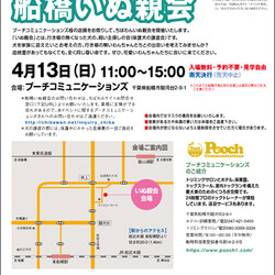 4月13日ちばわん『船橋いぬ親会』開催のご案内