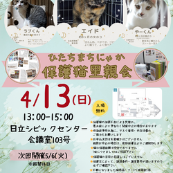 ひたちまちにゃか保護猫里親会