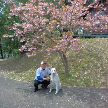 ななとお父さん　いい笑顔！