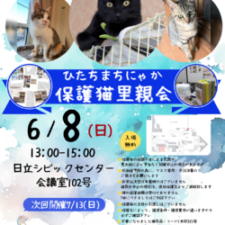 ひたちまちにゃか保護猫里親会
