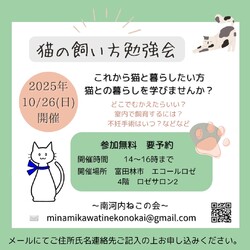猫の飼い方勉強会