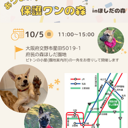 あつまれ！保護わんの森inほしだ園地(定期譲渡会)