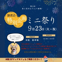 第2回ミニ祭り開催のお知らせ