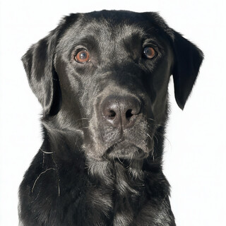 顔立ちのいい黒ラブの男の子--(去勢済み)