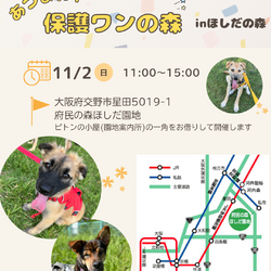 あつまれ！保護わんの森inほしだ園地(定期譲渡会)