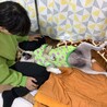 パパの膝枕うっとりぃーぬ