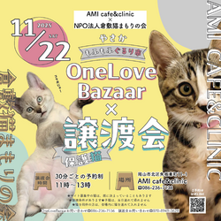 One Love Bazaar×保護猫譲渡会