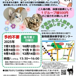 14日(日)は里親会です。