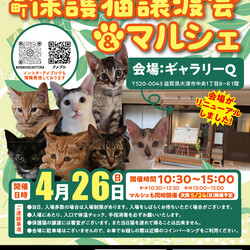 百町保護猫譲渡会＆マルシェ