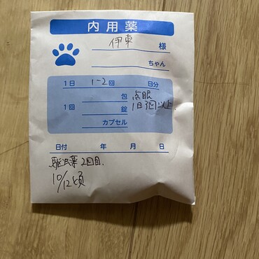 風邪ひいていて、目も腫れているが